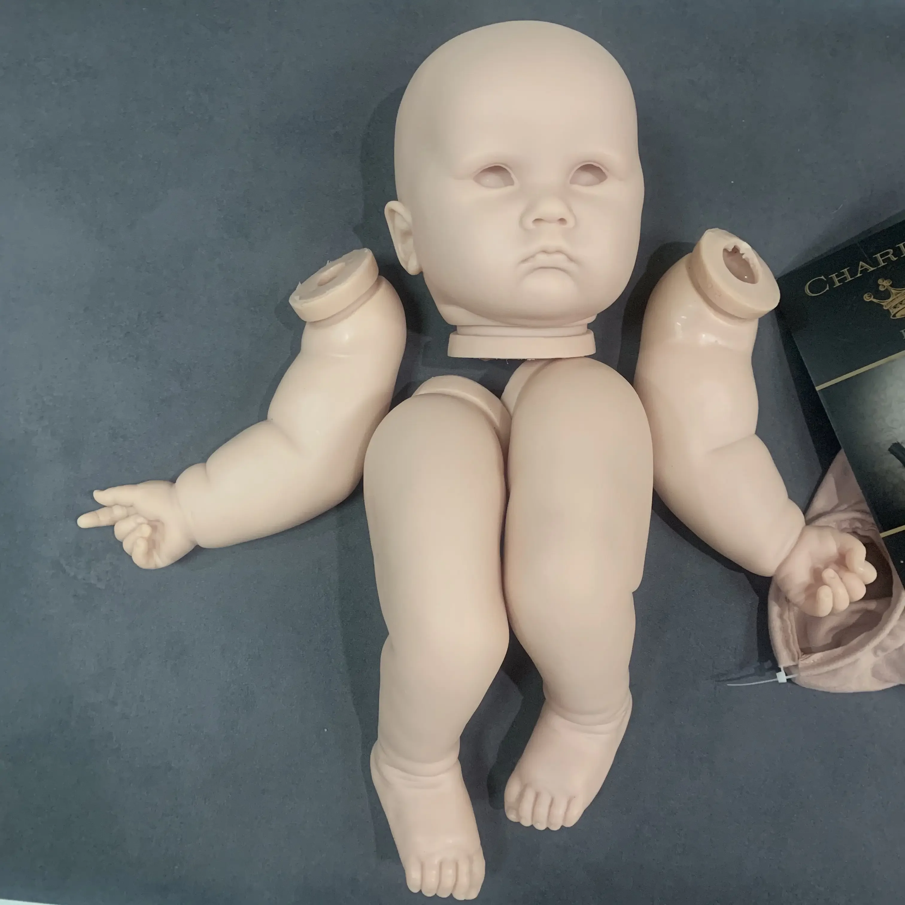 DLS 25 inch herboren poppenset Charlotte peuter frisse kleur DIY Soft Touch