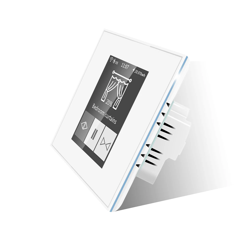 Inteligentny przełącznik światła LCD WiFi Mesh z sterowaniem głosowym Alexa i Google, bezprzewodowy, elektryczny, inteligentny, WiFi, dotykowy, ścienny, zdalnie sterowany przez aplikację.