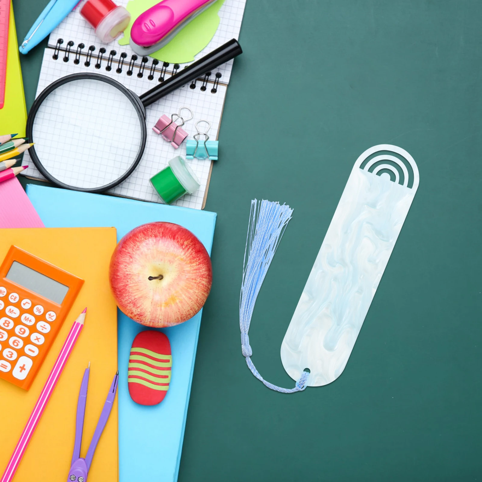 12pcs Chinese Style Cultural Bookmarks Acrylic Hollow Out Elegant Page Markers for Women Unique Reading Accessories Gift