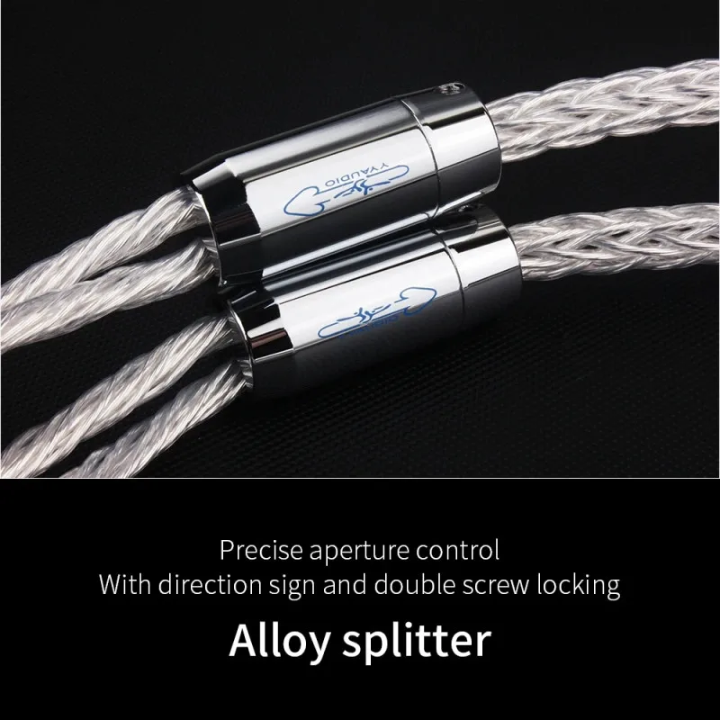Banana Cable 8AG 7N OCC Silver-Plated High-end Audio Speaker Amplifier Wire For Home Theater Sound Systems Y Plug Banana