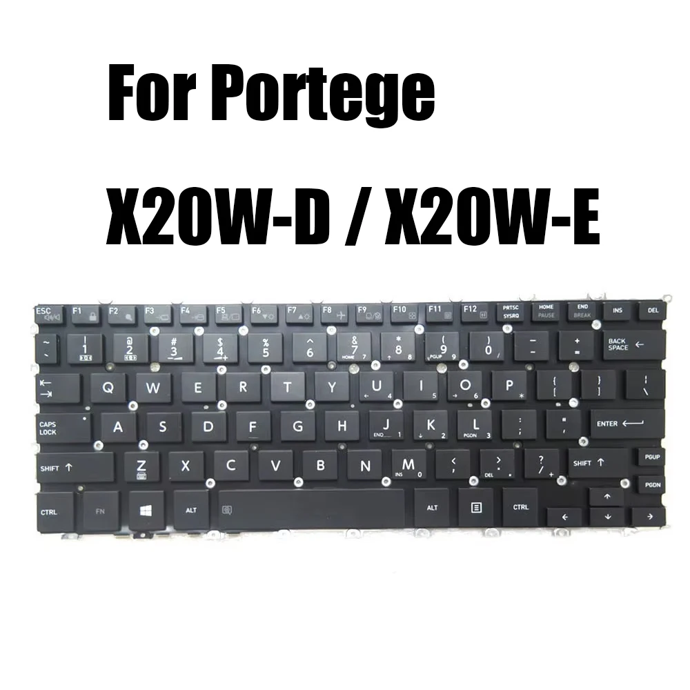 

For Toshiba For Portege X20W-D X20W-E US CA AR Laptop Keyboard English Canada Arabia Black With Backlit