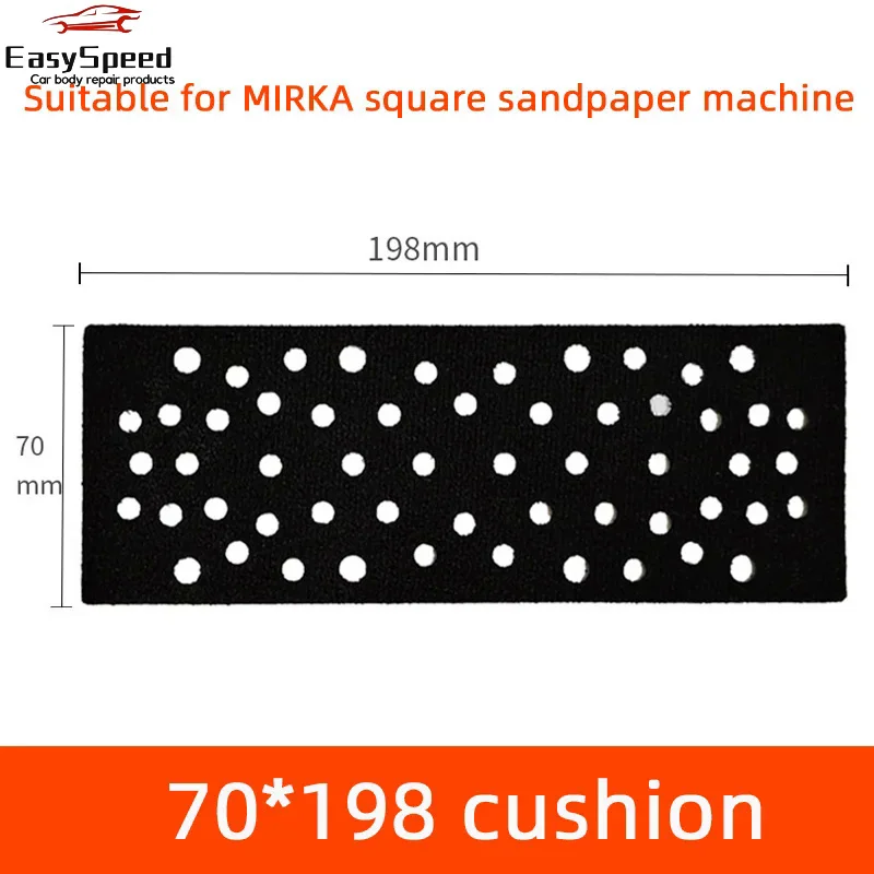 Suitable for MIRKA Dry Grinder Buffer Pad Electric 70/198mm Rectangular Protection Pad