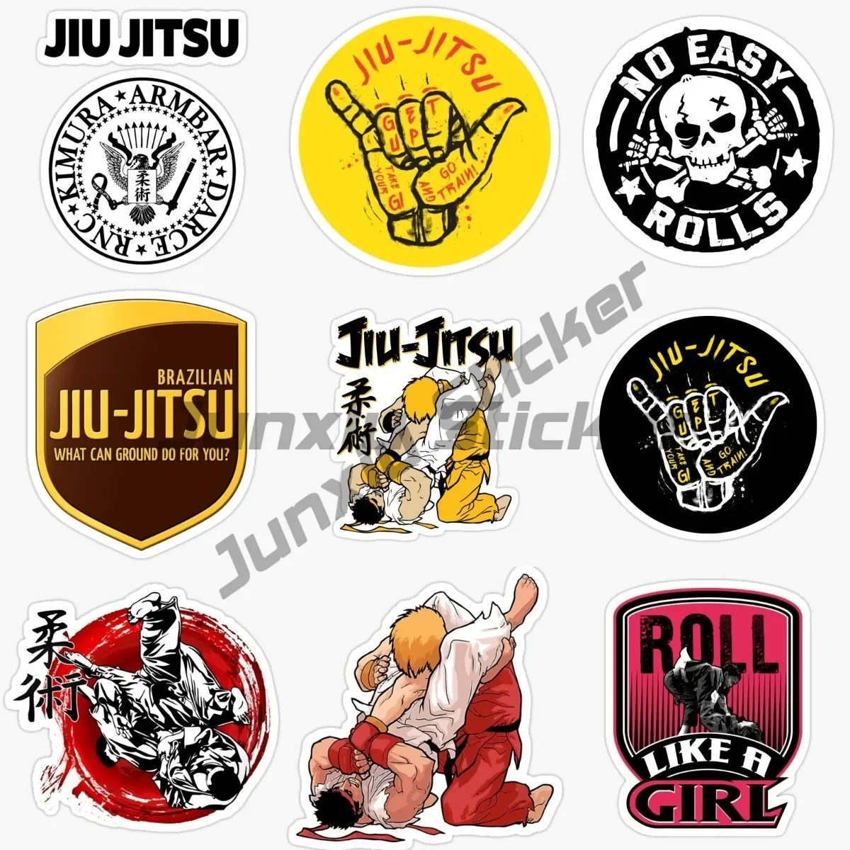 

Classic Brazilian Jujitsu Sticker Waterproof Sticker DIY Diary Laptop Phone Luggage Case Refrigerator Graffiti Sticker