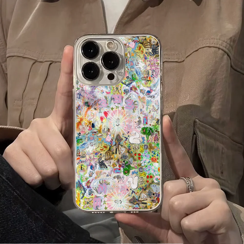 ألبومات الموسيقى B-Bladee 333 جراب هاتف FUNDA لهاتف iPhone 12 11 13 14 15 16 MINI Max Pro Plus غطاء خلفي شفاف ناعم مقاوم للصدمات