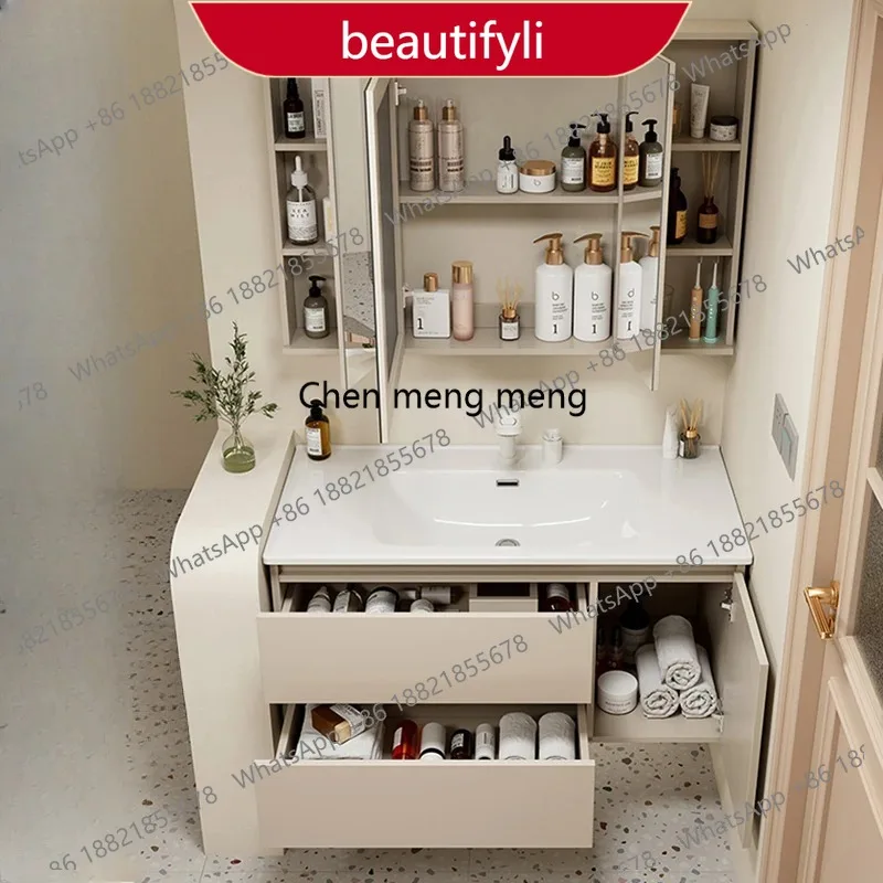 

X188 Corner Mirror Modern Bathroom Cabinet Organizer Tall Luxury Vanity Bathroom Cabinet Toilet Salle De Bain Armoire Furniture