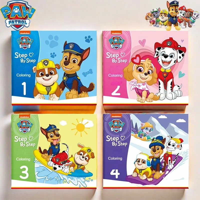 PAW Patrol Cartoon Anime Kids Portable Painting Book for Children Relieve Stress Kill Time Art Book Men and Women Coloring Book