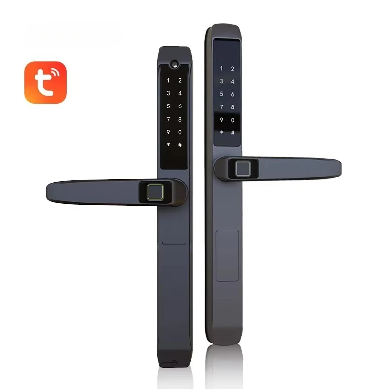 Outdoor Waterproof Double Sided Fingerprint Smart Door Lock for Garden Door Aluminium Digital Smart Sliding Door Lock IP67