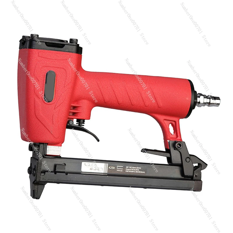 

425K Pneumatic Nail Gun Staple Gun Pneumatic U-Gun for Rattan Aluminum Metal Rod Furniture Staples