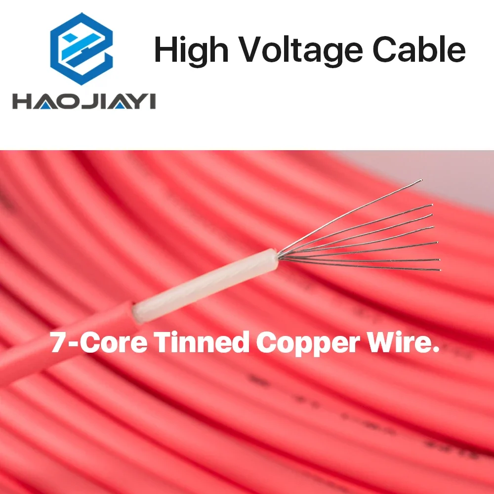 High Voltage Cable 3m for CO2 Laser Power Supply and Laser Tube for Cutting & Engraving Machine