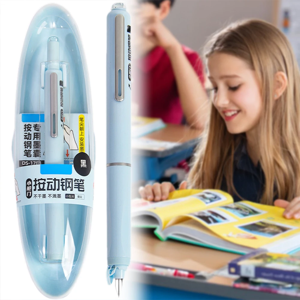 Einziehbarer Brunnenstift feines NIB -Set mit nachfüllbaren Tintenpatronen, Übung Kalligraphie Schreibstift für Schulbüro – Detail 4