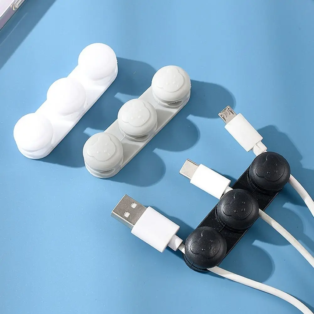 

Органайзер для USB-кабеля из ПВХ, удобный зажим для хранения данных, украшение для рабочего стола, держатель для наушников без перфорации, шнур