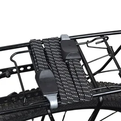 1 Pc Bicycle Luggage Rack Carrier Elastic Band Bicycle Cargo Racks Tied Rubber Straps Rope Band With Hooks MTB Bike Accessories