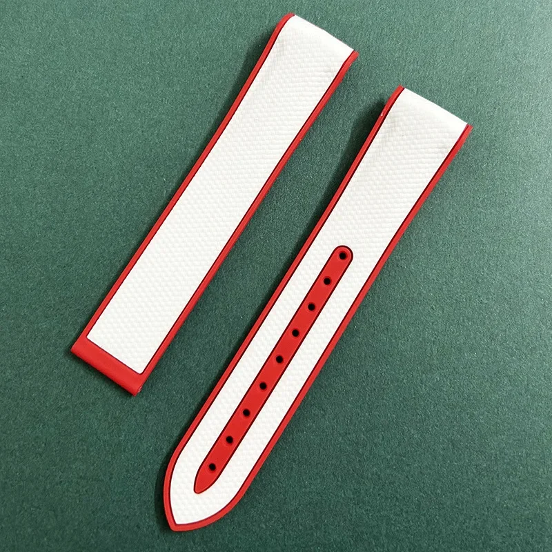 متوافق مع سوار السيليكون أوميغا سواتش ساتورن مون كوكب 20 ملم المطاطي