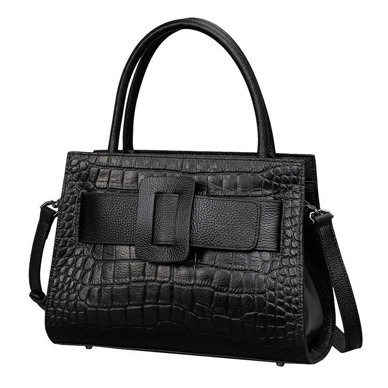 

New Fashion Alligator Women Handbags Genuine Leather Ladies Shoulder Bags Female Brand Luxury Real Natural Leather Crossbody Bag