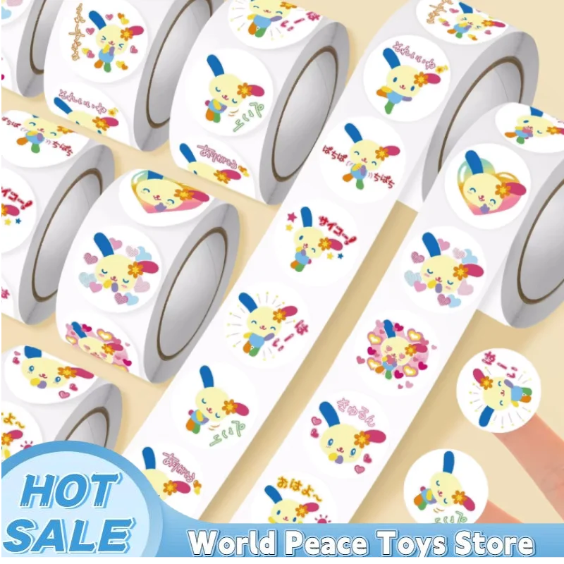 

500pcs Kawaii U-Sa-Ha-Na Stickers Creativity Student Handmade Diy Notebook Decoration Packaging Tape Girl's Toy Reward Gift