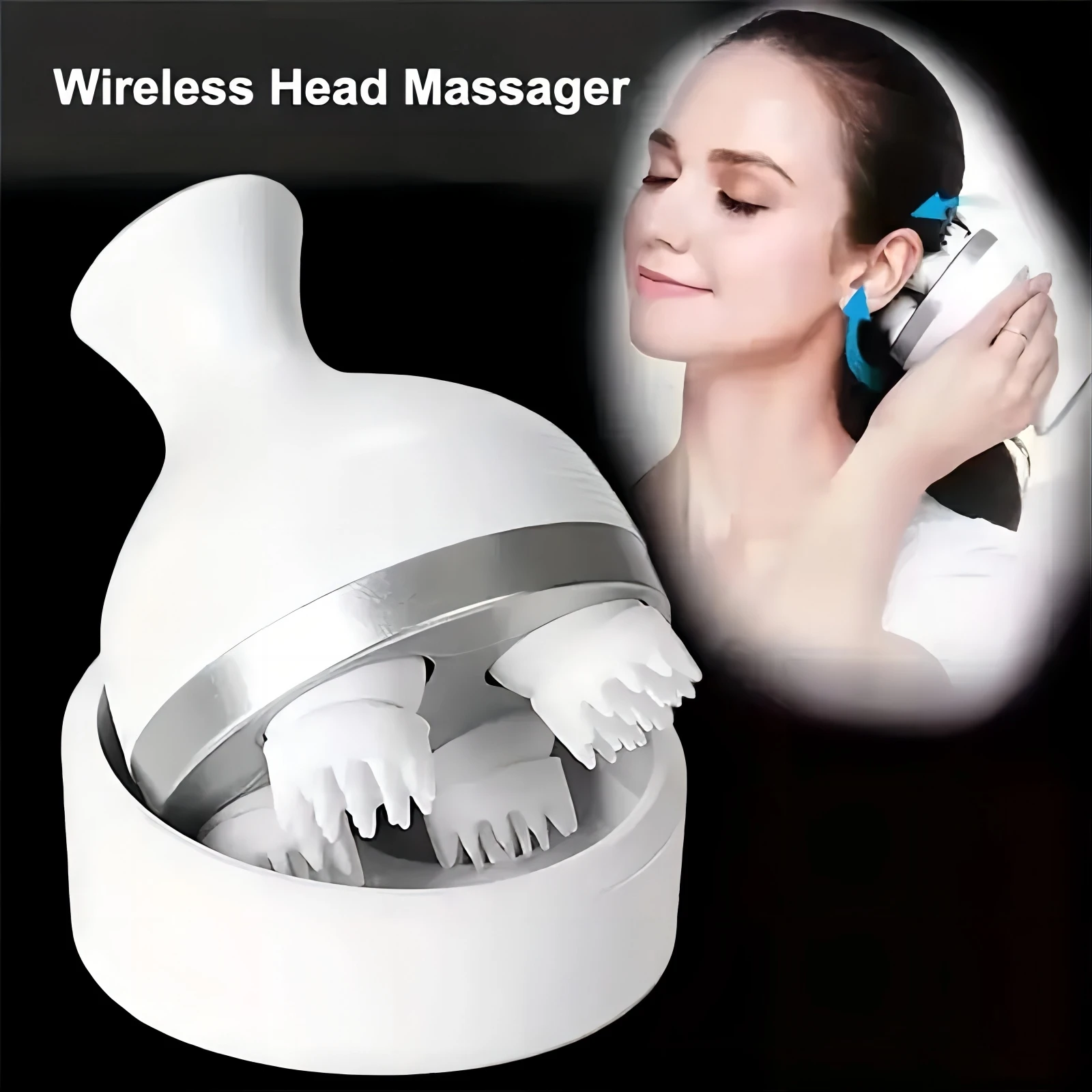 Electric Octopus Head Massager Dragon Gripper Massage Kneading Cat Pet Scalp Massager