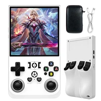 Consola de videojuegos portátil Retro R36 Pro, reproductor de bolsillo portátil con pantalla IPS de 3,5 pulgadas y sistema Linux de juegos precargados de 128GB