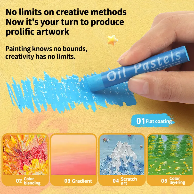 Soft Heavy Body Oil Pastels 2