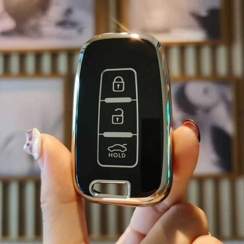3 4 tasten Weiche TPU Auto Key Fob Shell Abdeckung Für KIA Forte Sportage K2 K5 Für Hyundai Genesis Coupe sonata ix35 Smart key Fall