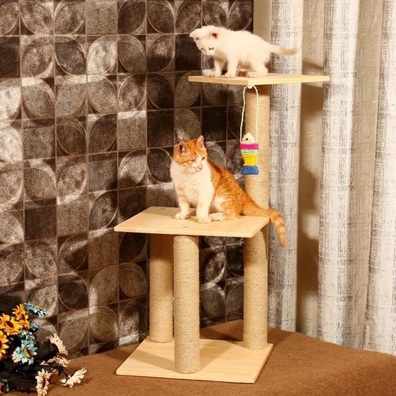 20/50M 4/6/8MM Natural Sisal Rope Cat Scratcher Rope Tree Scratching DIY Toy Paw Claw Furniture Protector Scratching Post