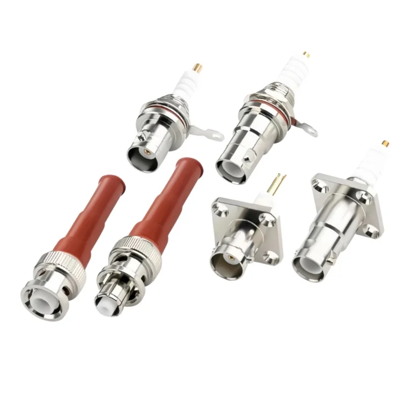 High Voltage Connector SHV5000V MHV3000V High Voltage BNC Male and Female Socket - 3 Pin Q9 Connector RG58/RG142 Cable