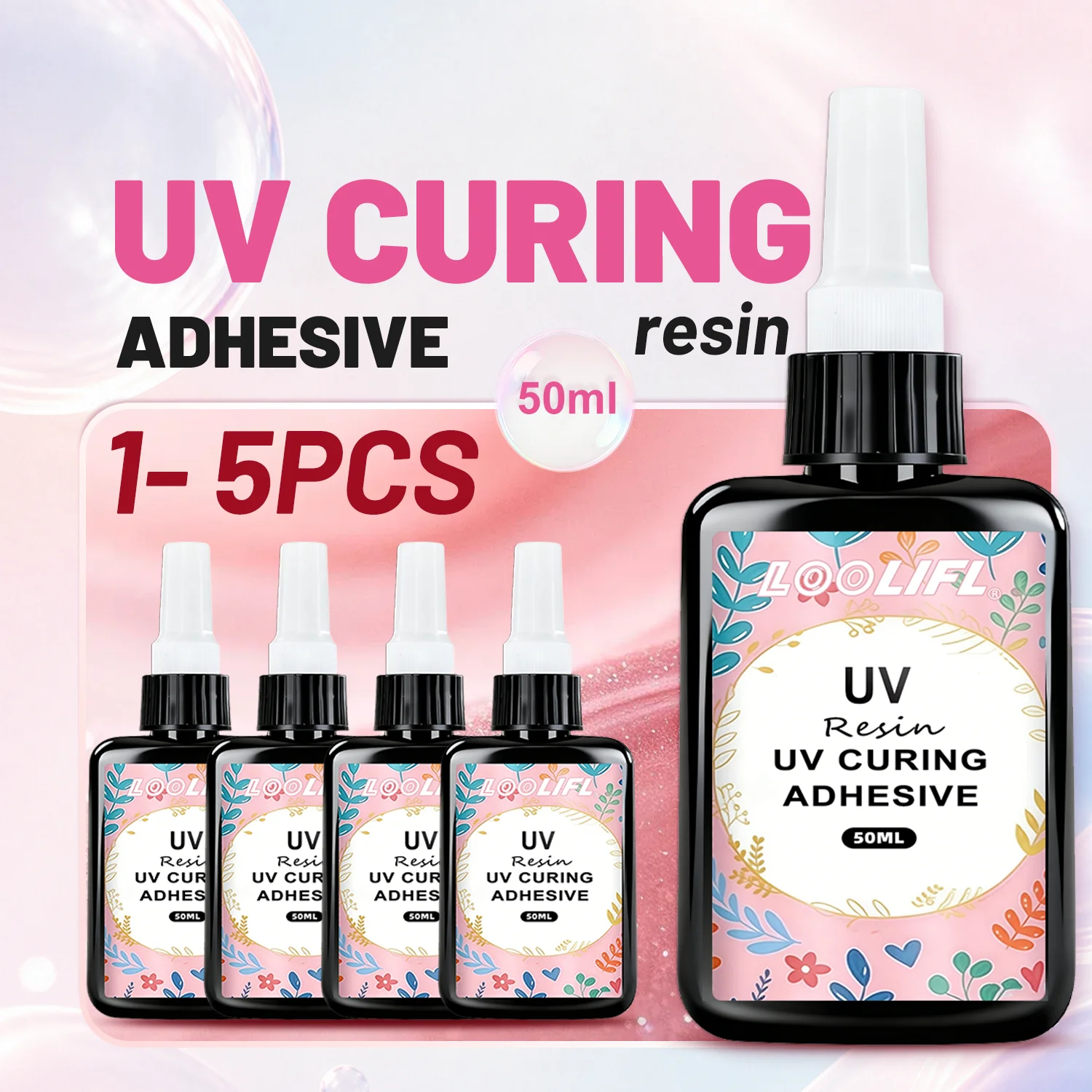 loolifl-50ml-high-strength-uv-resin-glue-quick-drying-uv-curing-clear-hard-epoxy-resin-glue-for-jewelry-crystal-diy-glass-repair