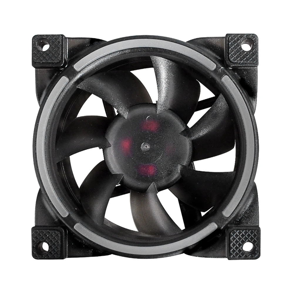 80mm PCコンピューターケースファン 超静音LED冷却ファン 低騒音 4ピンPWM 5V 3ピンARGB AURA SYNC CPUクーラーファン ラジエーター