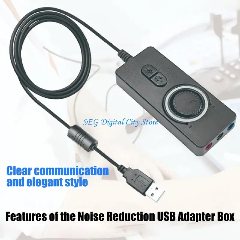 

U75B 3 in 1 Headsets Microphone External Sound Card External 3.5mm Mic Audios Adapter For Computer Smartphone Plugs And Play
