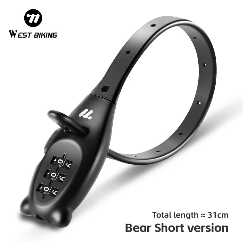 AliExpress WEST BIKING Bicycle Lock Stainless Steel Bicycle Cable Lock 3 Digits Combination Cable Tie Lock Road MTB Bike Accessories