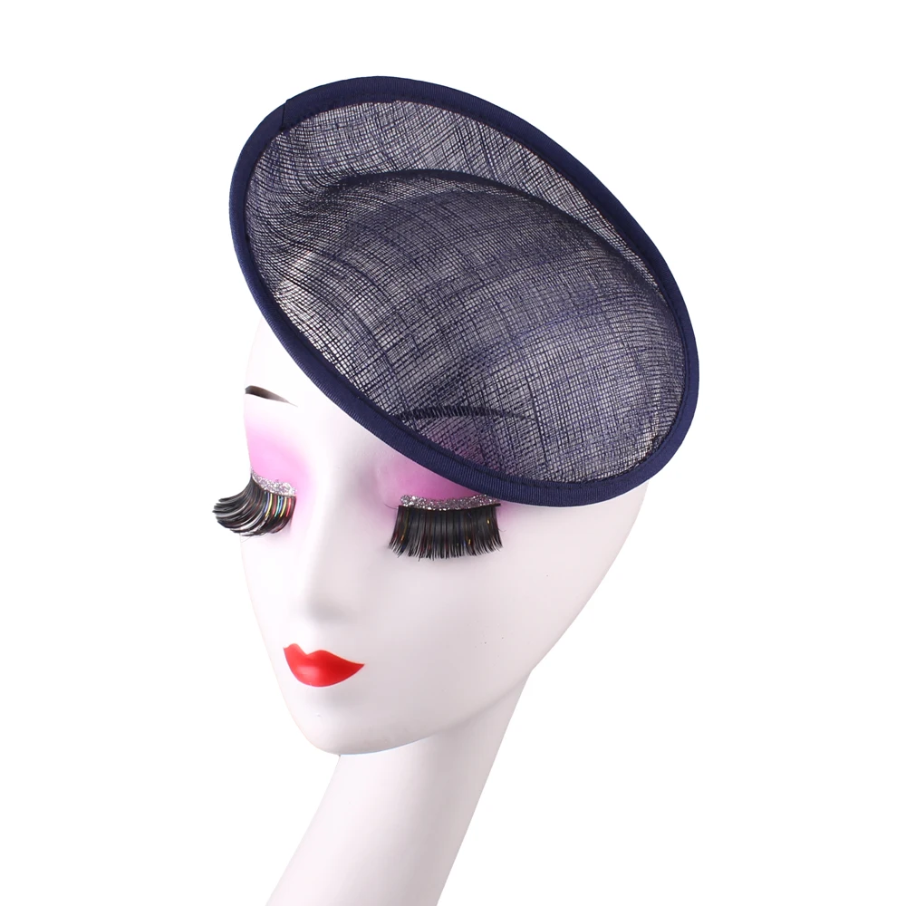 

20cm DIY Round Saucer Sinamay Fascinator Bases Millinery Craft Party Occasion Hair Top Hat Ladies Elegant Cap Holde