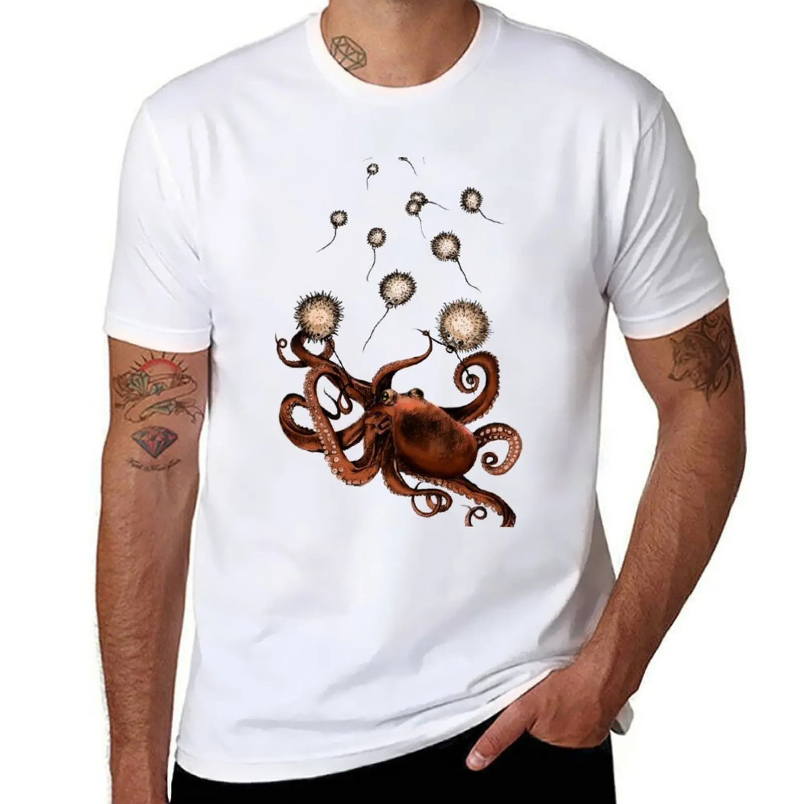 

Octopus T-Shirt man t shirt heavy cotton t shirts designer T-Shirt