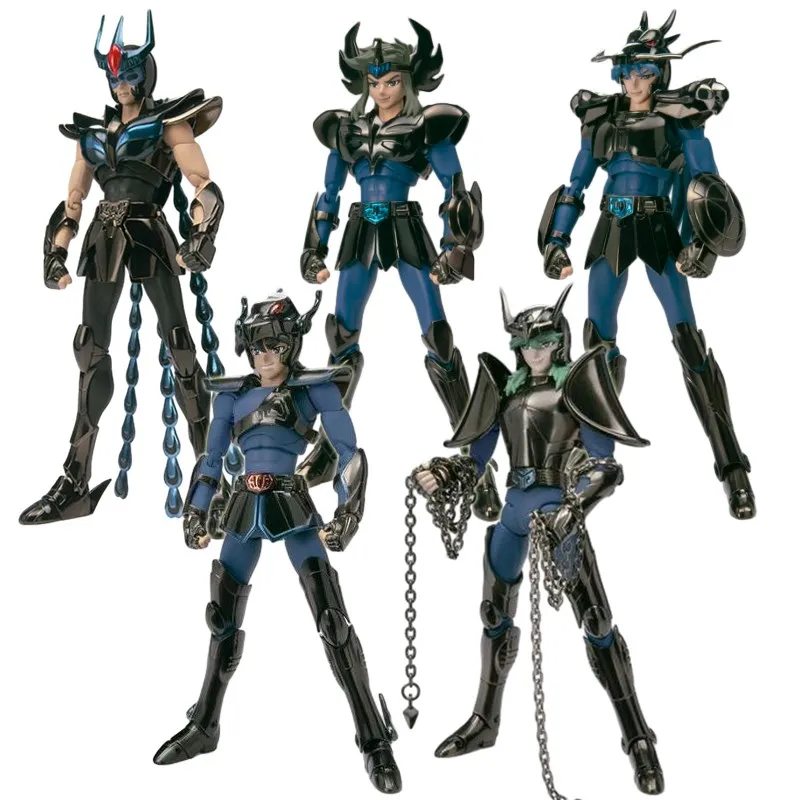 19cm Anime Dark Saint Seiya Figure Phoenix Ikki Hyoga Seiya Shiryu Action Figures Box Figure Collection Decoration Toys Hobbies