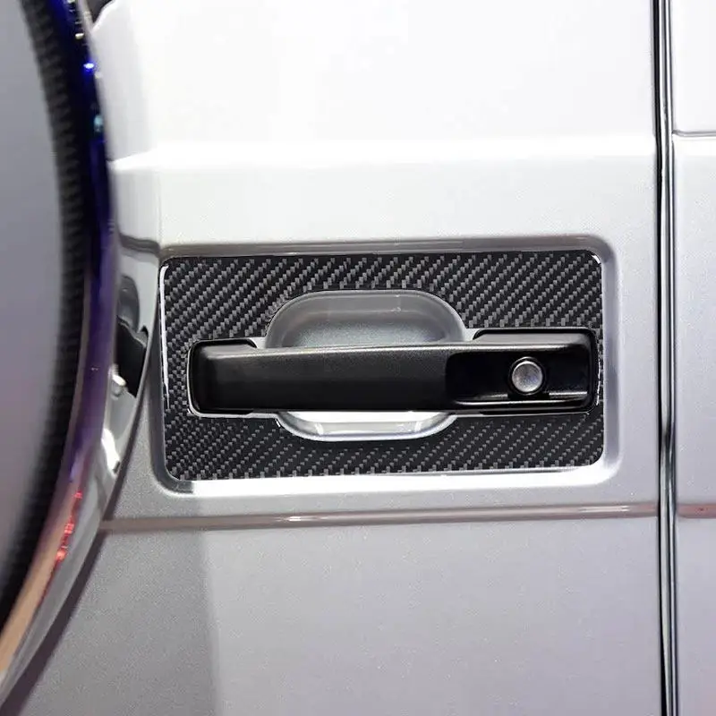 

Автомобиль для Mercedes Benz G Class W463 2013 2014 2015 2016 2017 2018, аксессуары из мягкого углеродного волокна, накладка на ручку багажника