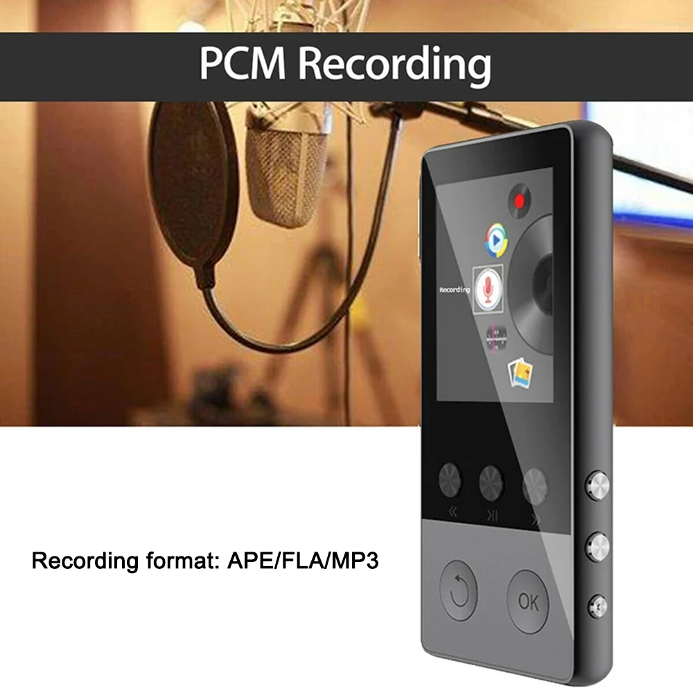 RUIZU D29 Ondersteuning Bluetooth MP3 Muziekspeler Ingebouwde Speake HiFi Draagbare Walkman Met Radio FM Record E-Book leitor de mp3