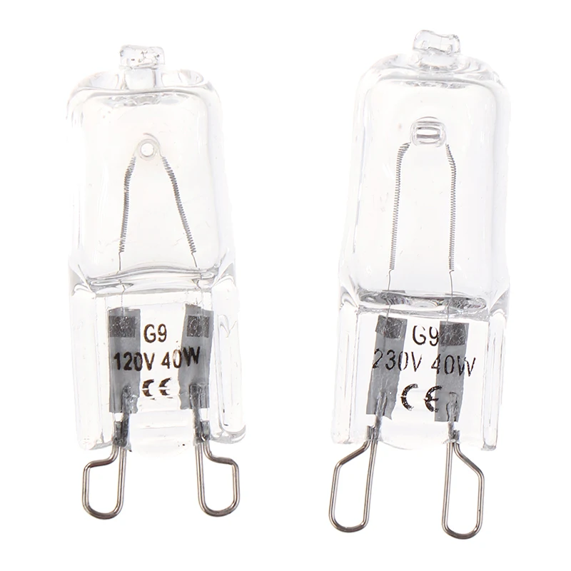 1pcs 40W G9 Oven Light High Temperature Resistant 120V/230V Halogen Bulb Lamp For Refrigerators Ovens Fans