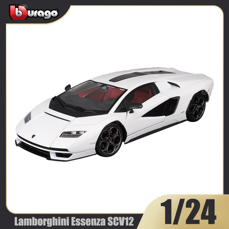 

Bburago 1:24 Lamborghini Essenza SCV12 Countach Alloy Car Model Metal Car Model Ornaments Collection Toy Children Gift