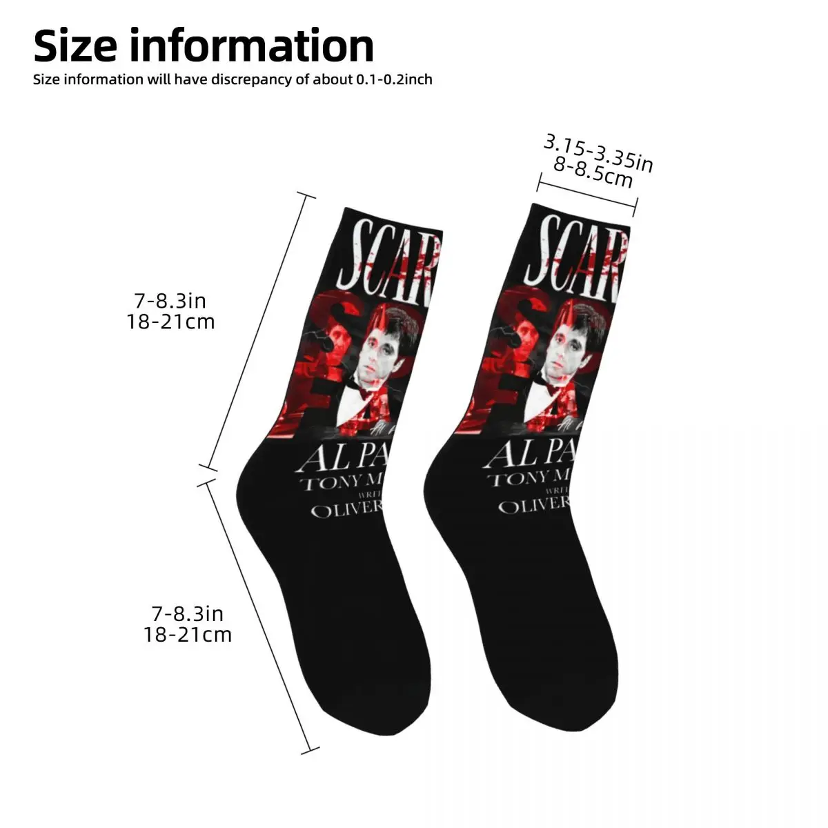 Say Hello To My Little Friend Design All Season Socks Merch for Female Cozy Printing Socks