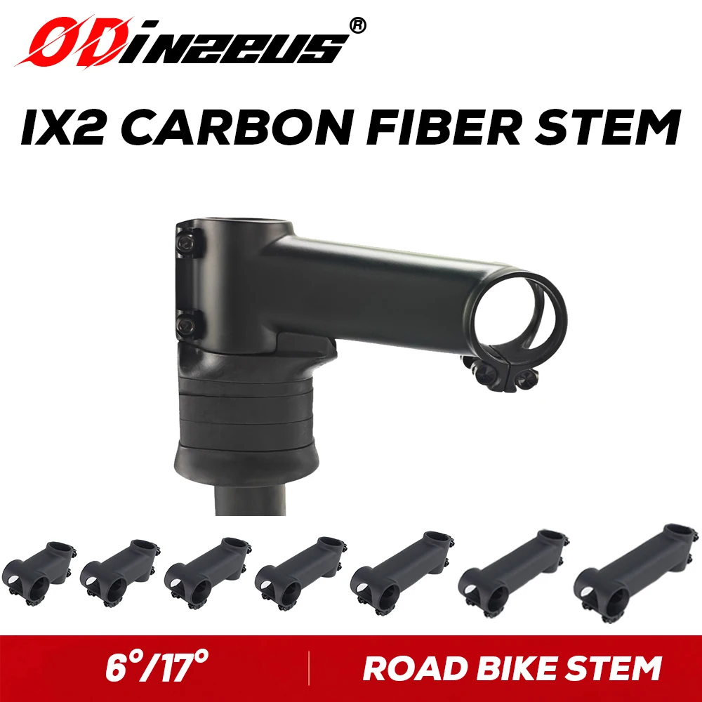 

DARIMO IX2 Carbon Bike Stem 28.6/31.8mm Ultra Lightweight Road MTB XC Bicycle Stem 60-120mm 6°/17° Ti Bolts Racing Bike Stem