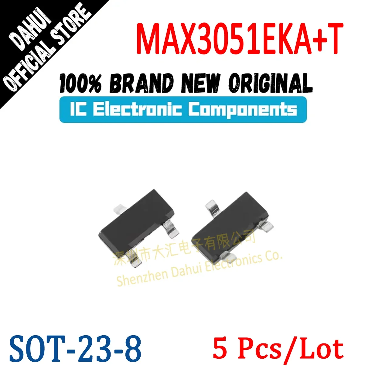

5Pcs MAX3051EKA+T Silk Screen AEKF SOT23-8 Driver/receiver IC Chip New Original