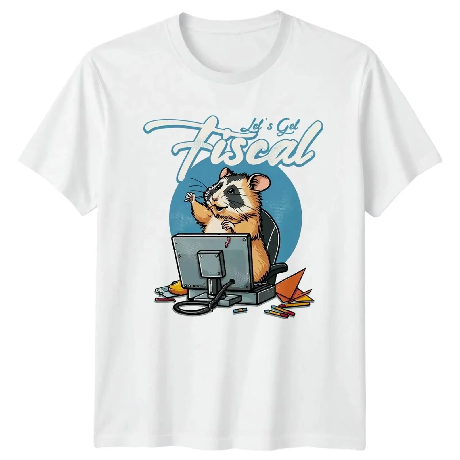Let's Get Fiscal T Shirt Accountant Humor Finance Christmas for Him and Her Image 1 of 4 vintage Washed streetwear Stylish