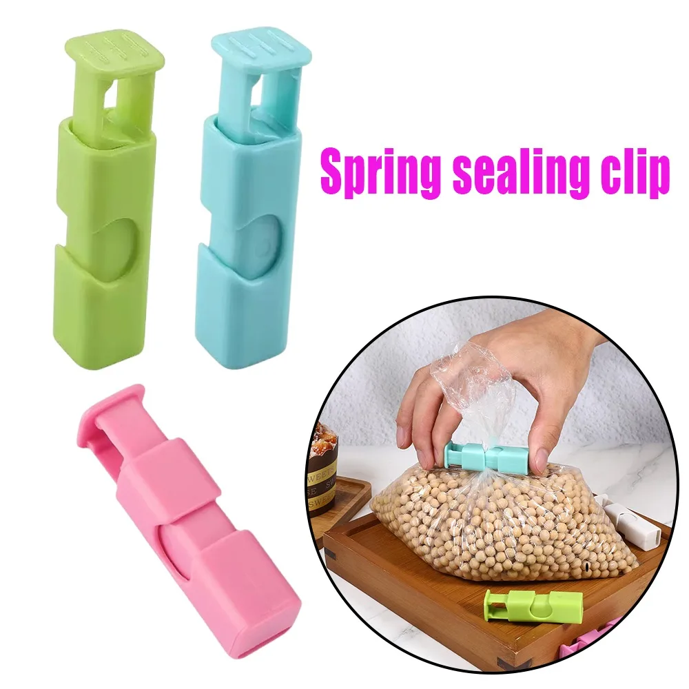 

Reusable Bag Clips Multi Purpose Spring Sealing Clips Food Freshness Kitchen Storage Snacks Bread Chips Plastic Bag Sealer Clip