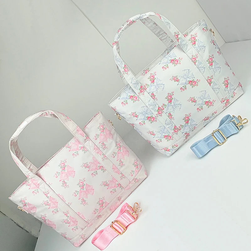 Moda floral impresso sacola para mulheres designer de luxo senhora saco verão grande capacidade ombro commuter durante a noite bolsas