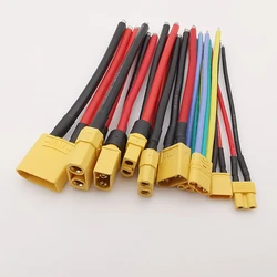 4Pcs XT90 / XT60H / XT60 XT30 / XTR30U Male Plug  / Female Socket Connector With 10CM Silicon Wire For RC Lipo Battery FPV Drone