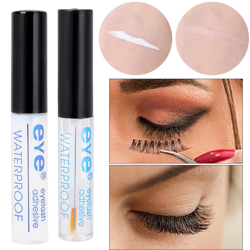 1PCS False Eyelash Glue Waterproof Black White Transparent Quick Dry Eyelashes Extension Lasting Strong Lashes Glue Makeup Tools