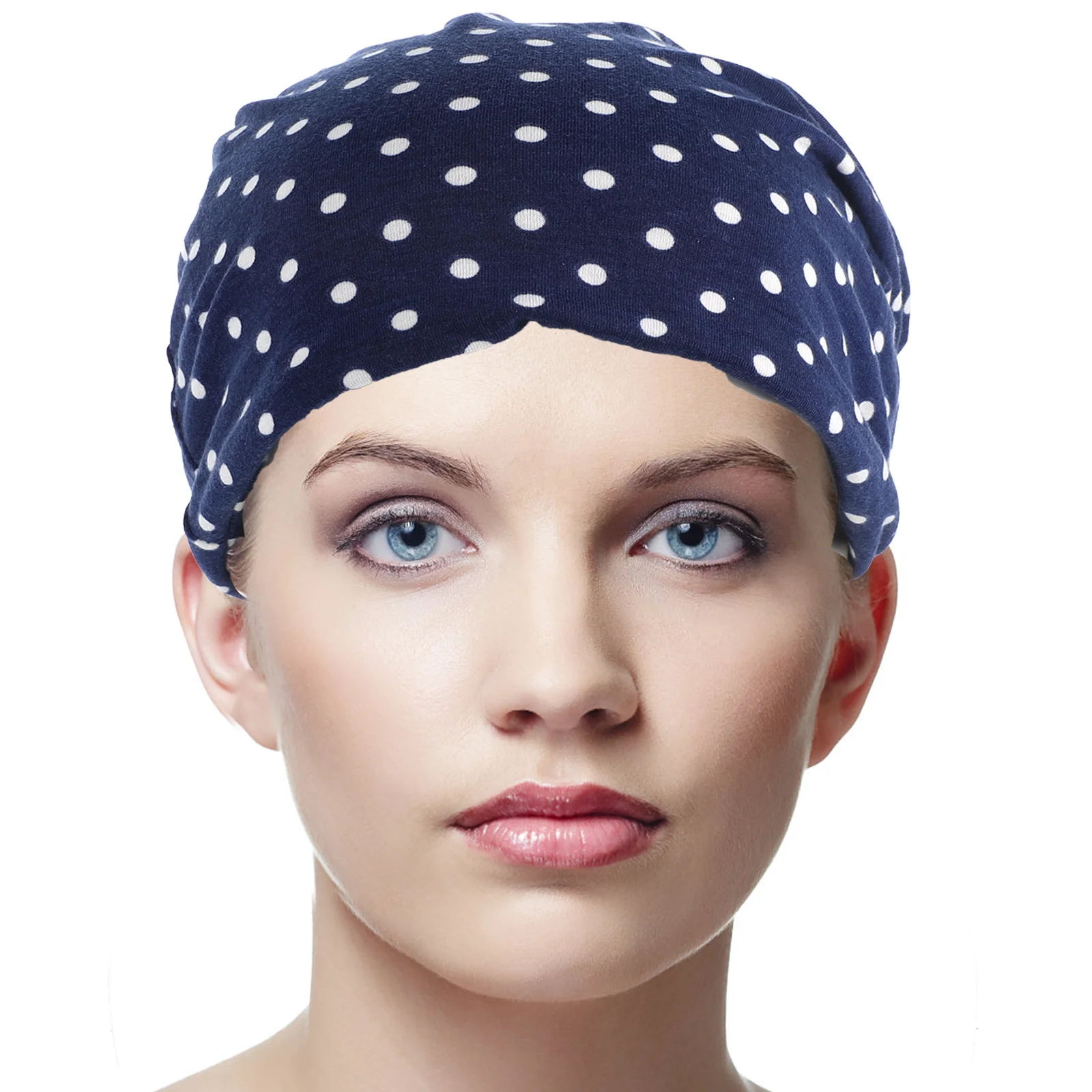 

1Pcs Breathable Cotton Maternity Hat Summer Lightweight Dot Design Confinement Cap for Pregnant Women Soft Foldable Sleeping