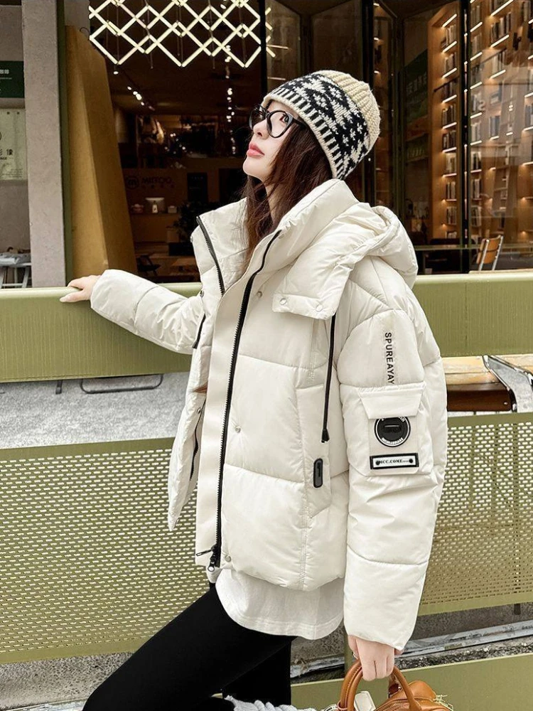 Women's Winter Cotton Coat New Fashion Thicken Warm Zipper Hooded Coat Winter Coat Women Puffer Jacket Women Parka Mujer