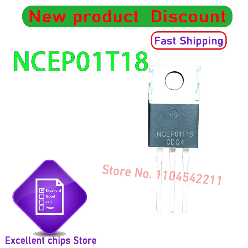 

10pcs/lot Original NCEP01T18 NCE80H12 NCEP12T12 NCEP15T14 NCEP60T18 TO220 MOSFET 100% New and Genuine