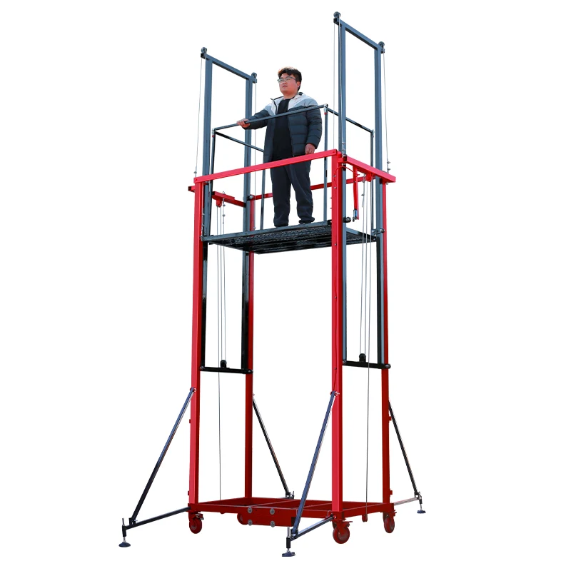 Elektrischer Gerüst für den Bau, Requisite, elektrische Gerüstheber, Plattform, Bauheber, Aufzug, elektrischer Gerüst