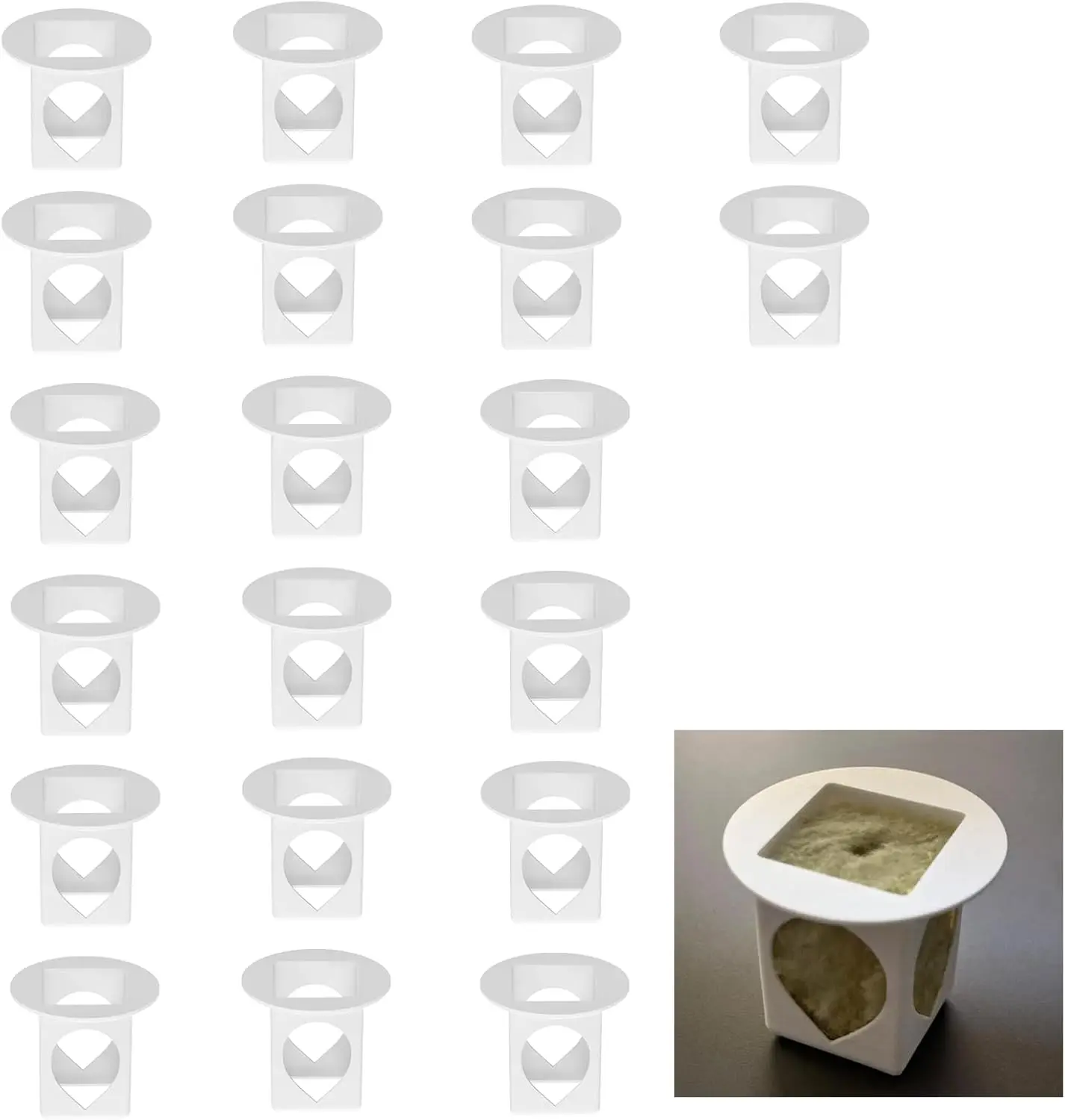 

Grow yCube Cups for Gardyn，Hydroponic Growing Cups Compatible with Gardyn Home/Studio Indoor Garden System (20 Pack)