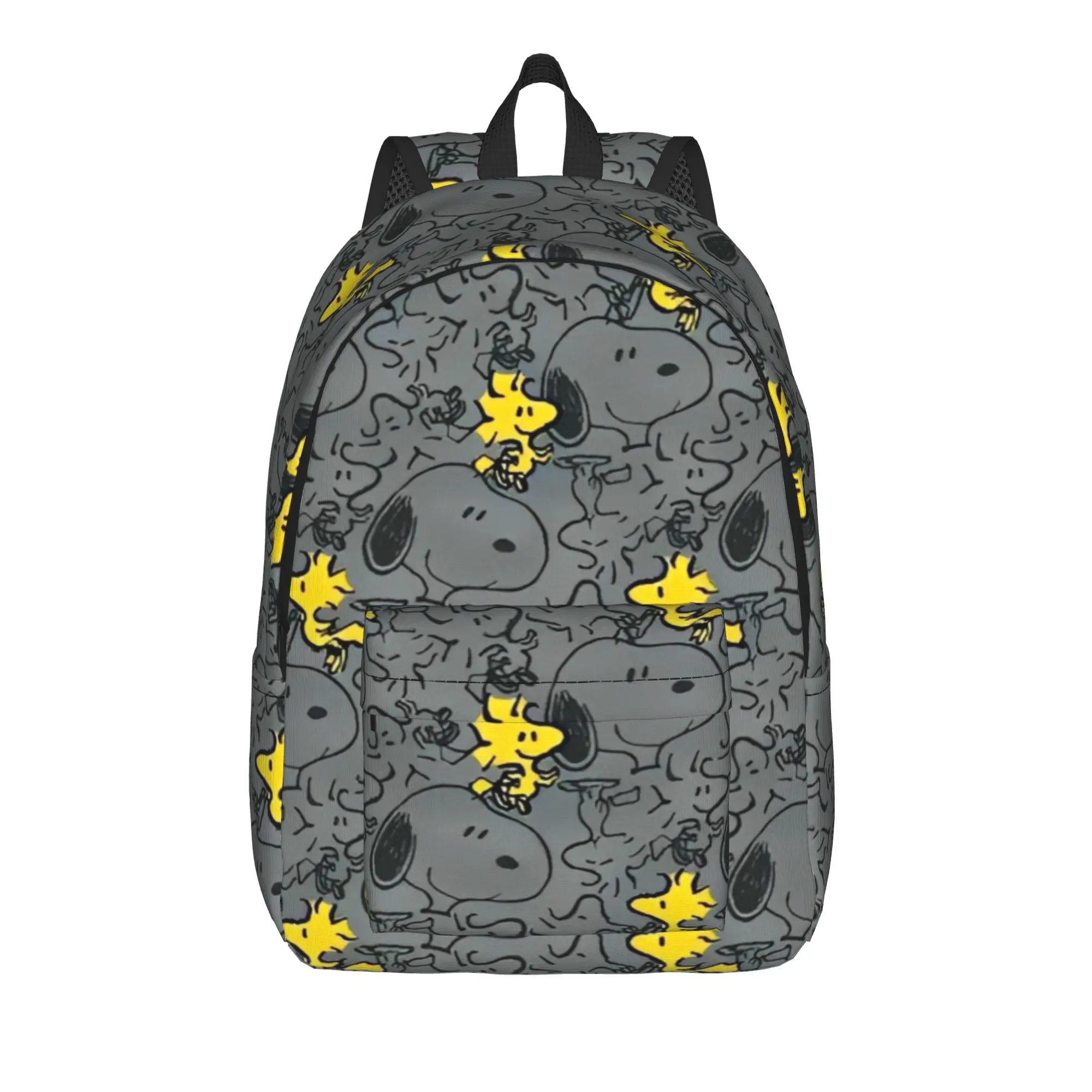 Snoopys Dog Woodstock Rucksack für Herren und Damen, modisch, für Studenten, Wandern, Reisen, Tagesrucksack, Laptop, Computer, Umhängetasche mit Tasche